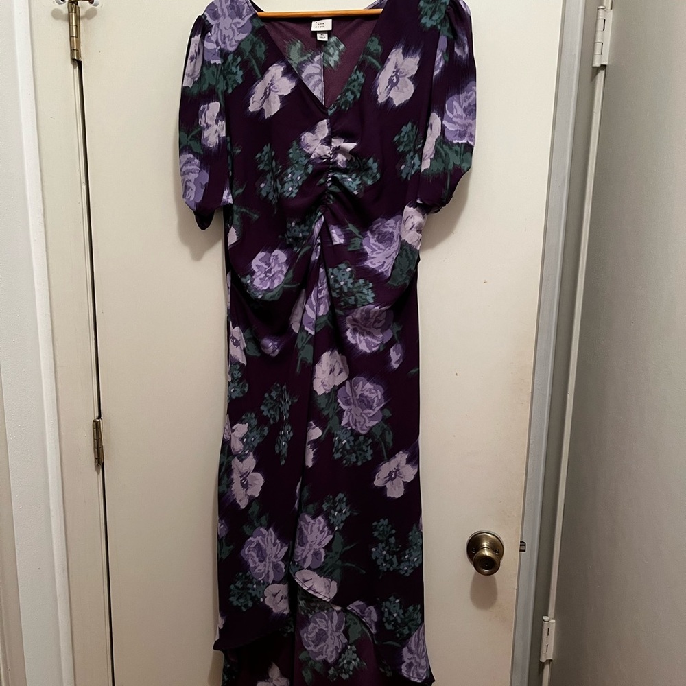 A New Day Floral Asymmetrical Dress Size XL